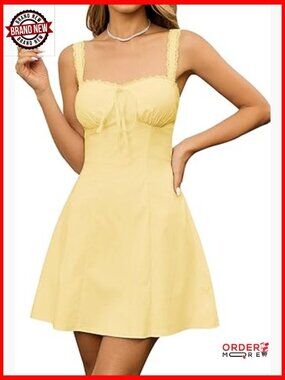 Lace Square Neck Mini Dress Flowy A-Line Graduation Party Dress